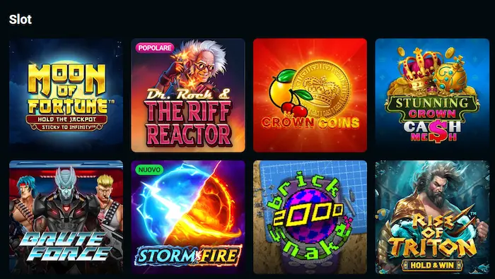 SpinsUp Casino Italia giochi