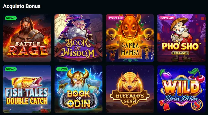 SpinsUp Casino Italia sistema bonus